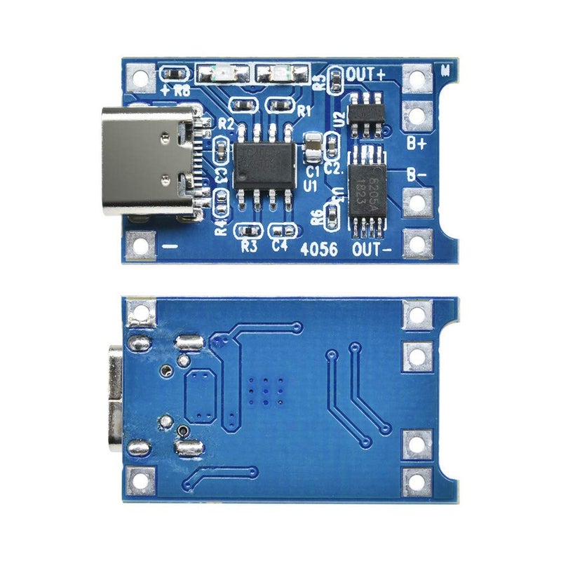 Diymore 5PCS TP4056 Type-C USB 5V 1A 18650 Lithium Battery Charger Module Charging Board with Dual Protection Functions - Image 4